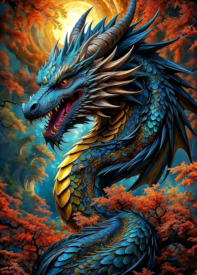 Colorful Serpent Dragon