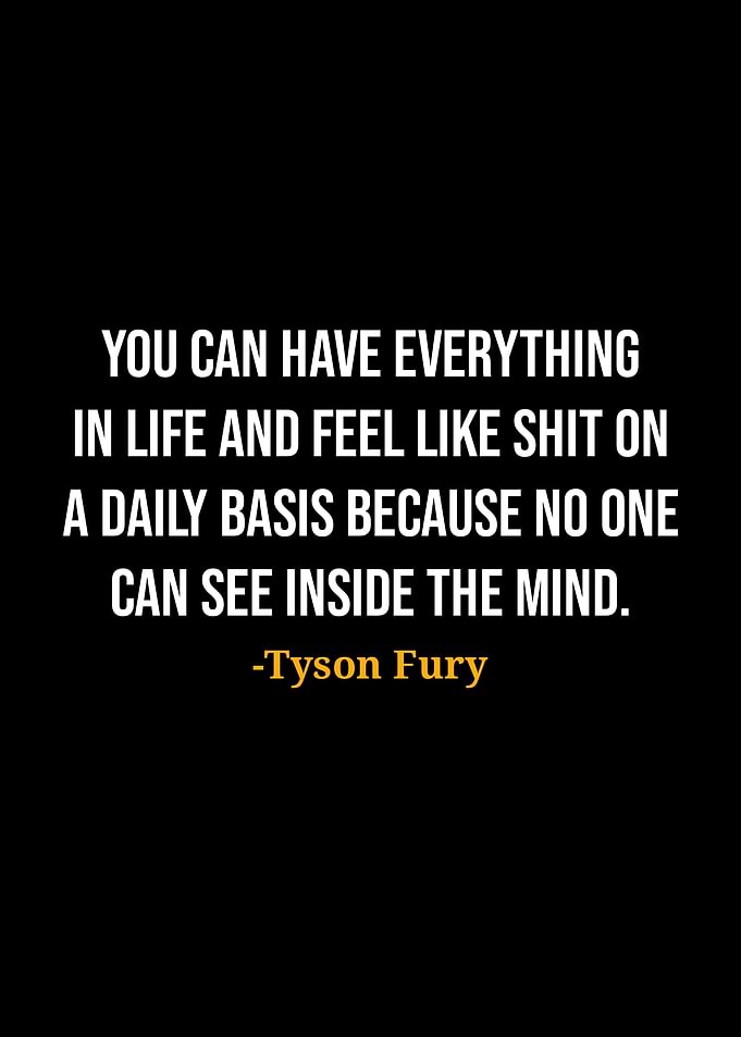Tyson Fury Quote