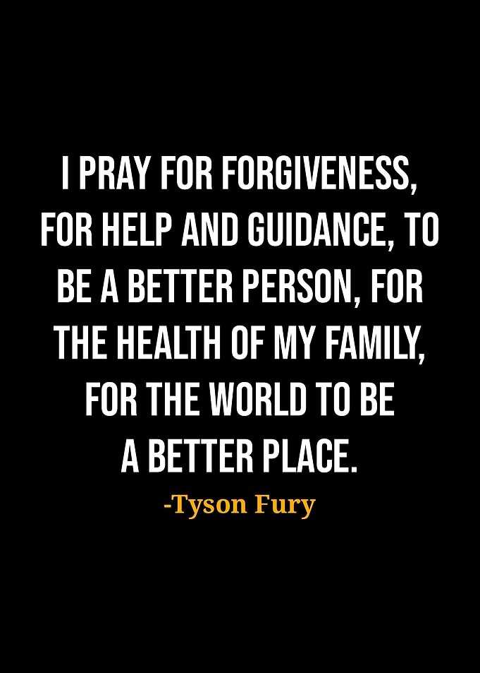 Tyson Fury Quote