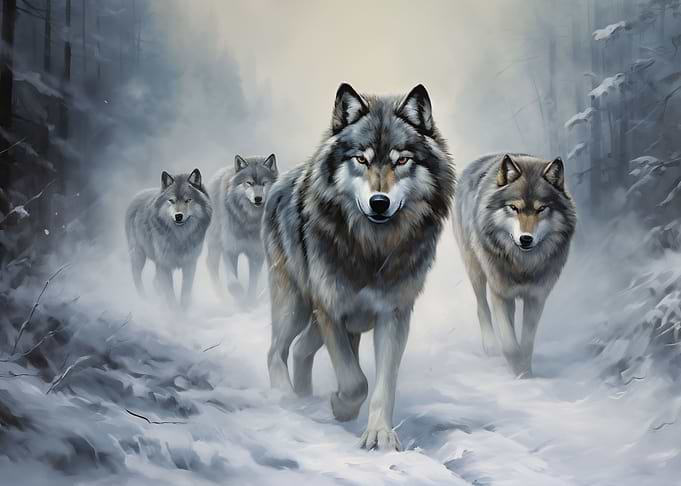 A pack of wolves