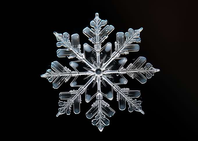 Marco Photograph Snowflake