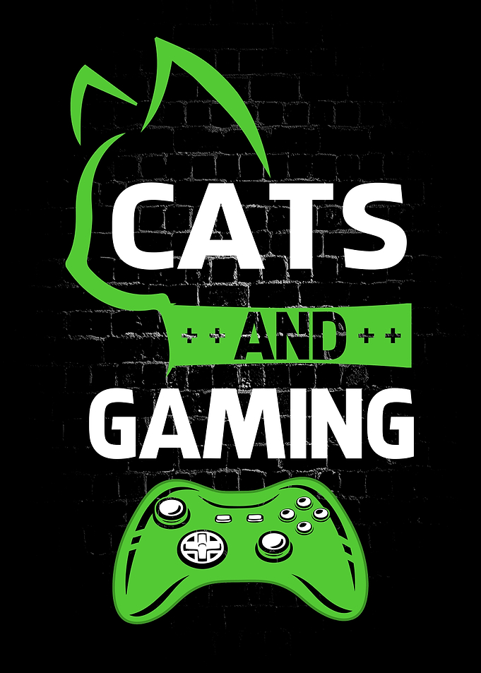 Cats and gaming cat neon