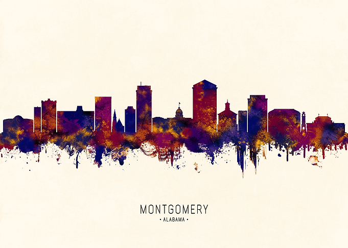Montgomery Alabama Skyline