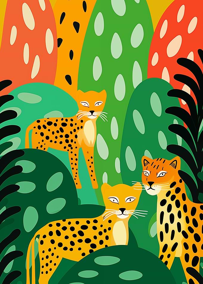 Leopards Gazing