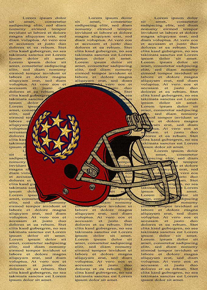 New Jersey Generals Helmet