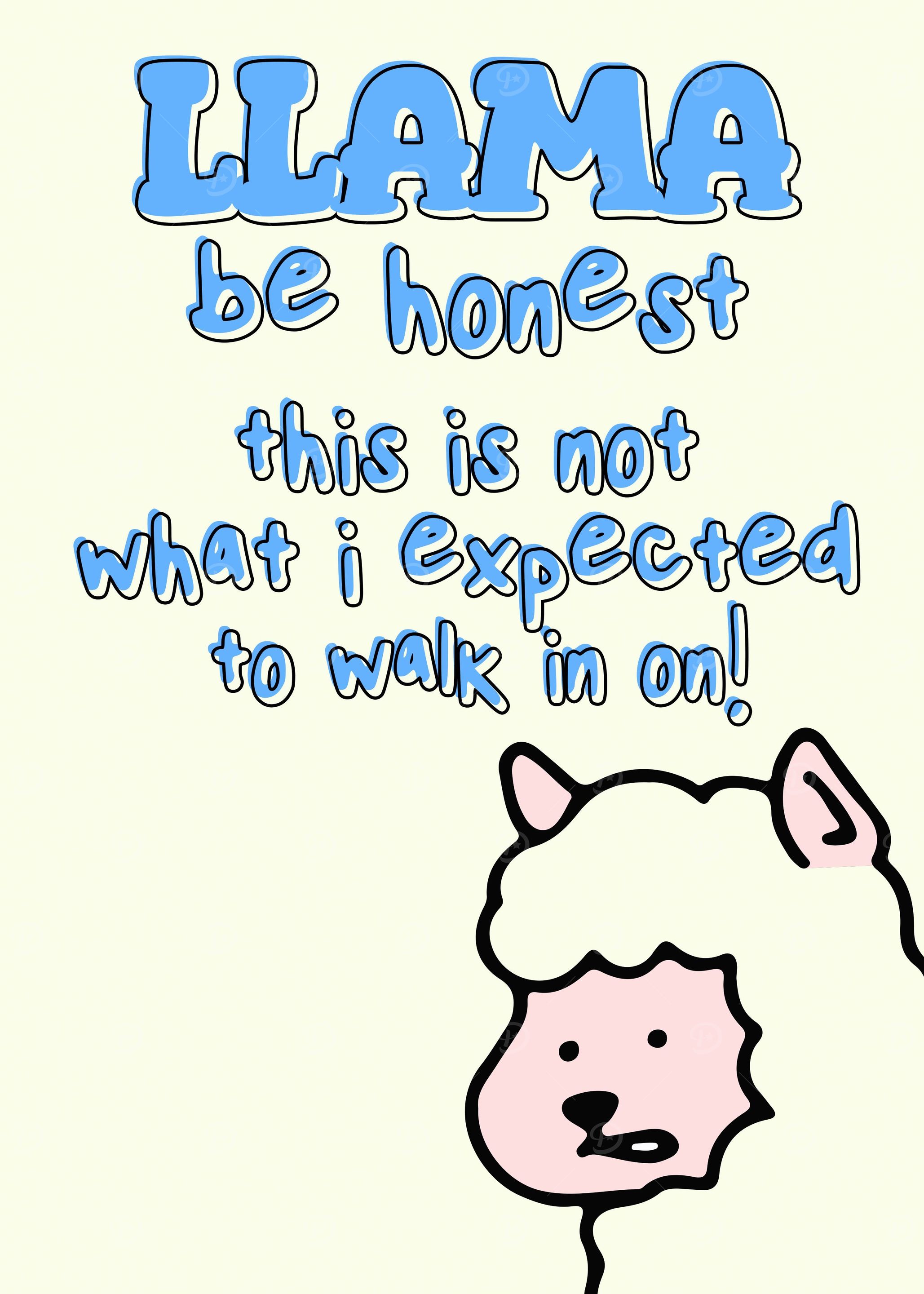 Funny Bathroom Alpaca