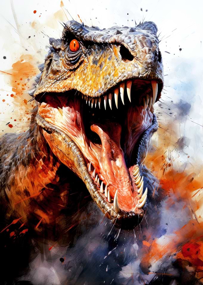 Utahraptor dinosaur