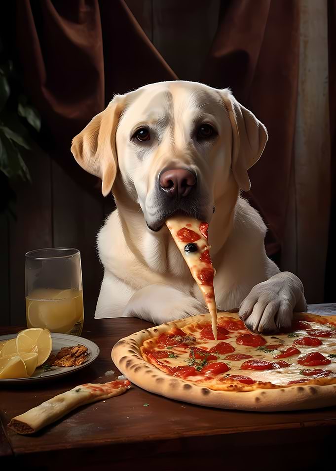 Labrador Retriever Pizza