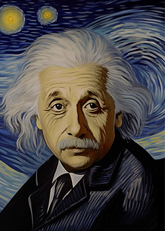 Albert Einstein Starry