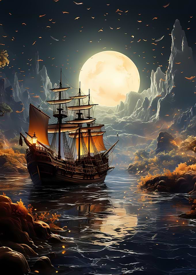 Moonlight Pirate Ship