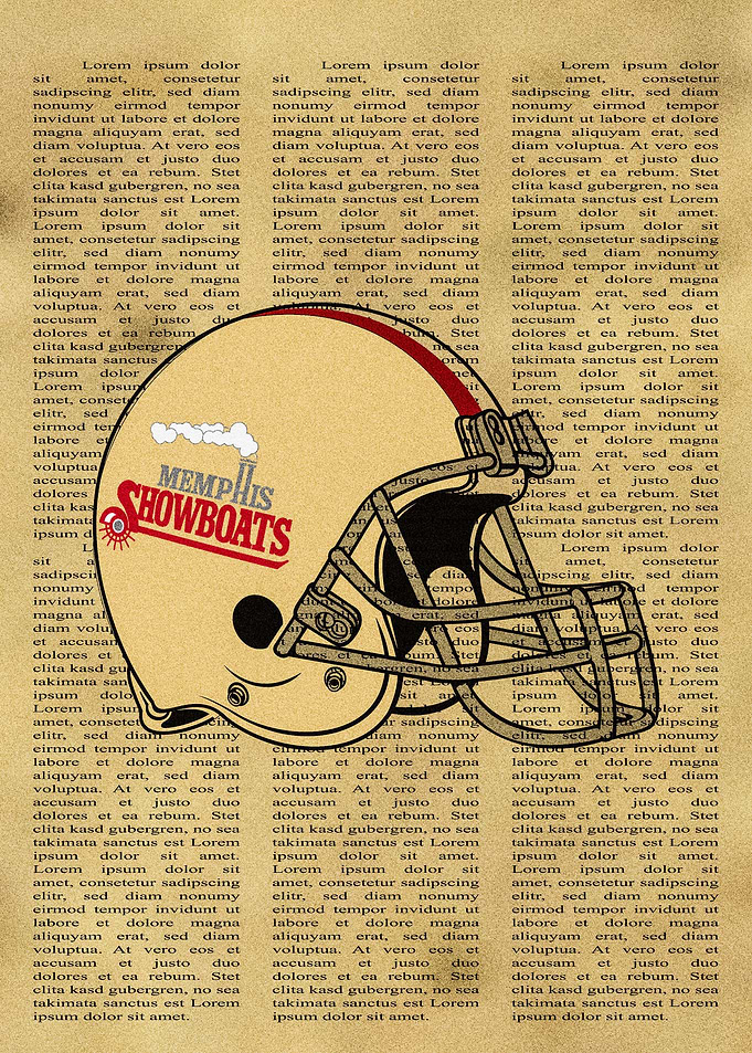 Memphis Showboats Helmet
