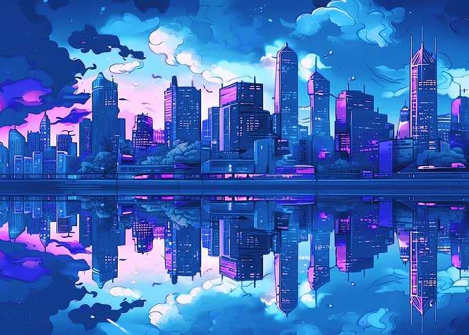 Nighttime Cityscape