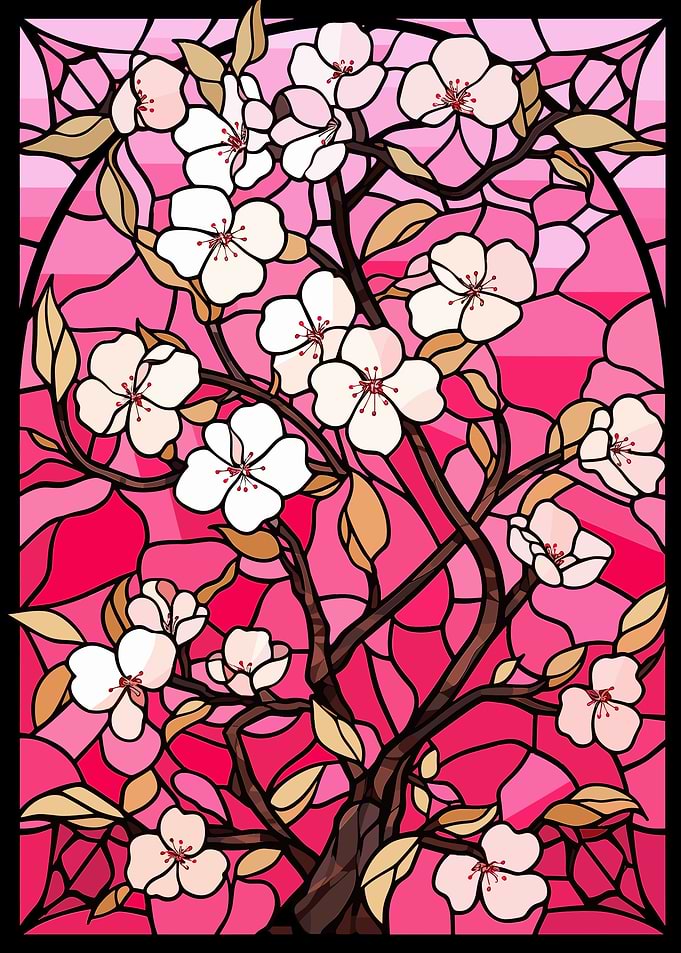 Cherry Blossom Glass