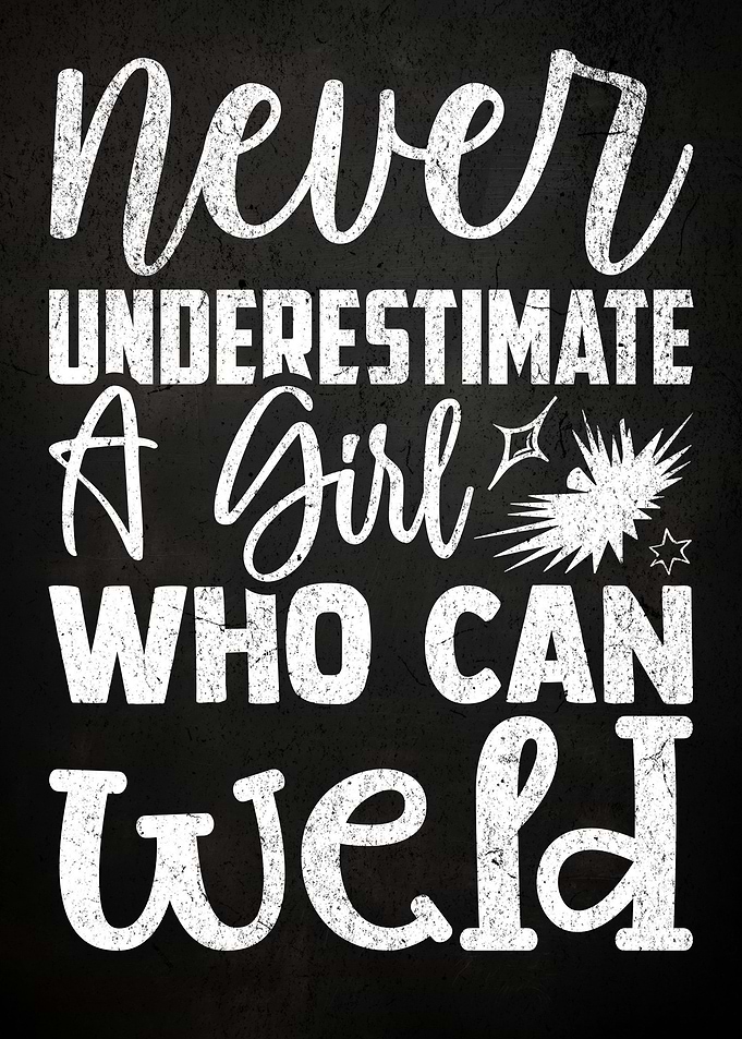 Girl Welder Wall Art