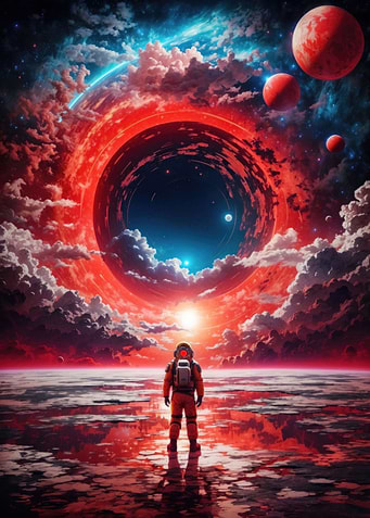 Black Hole Space Astronaut
