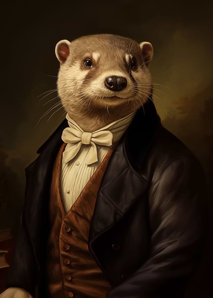 Victorian Otter Elegance