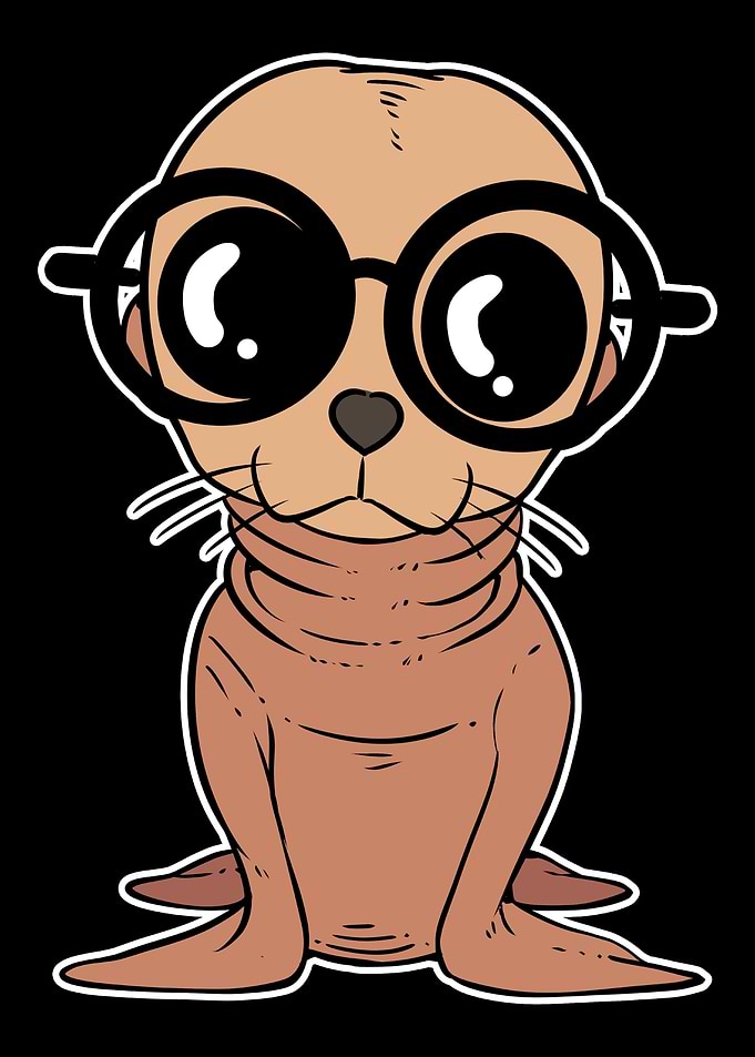 Nerdy Sea Lion Smart Perso