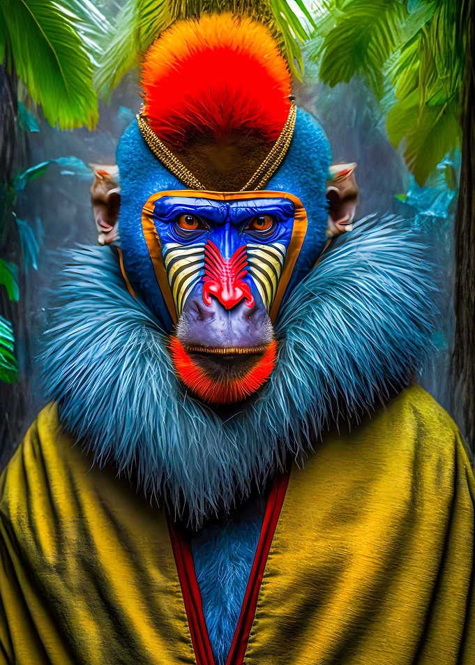 Tropical Mandrill Joy