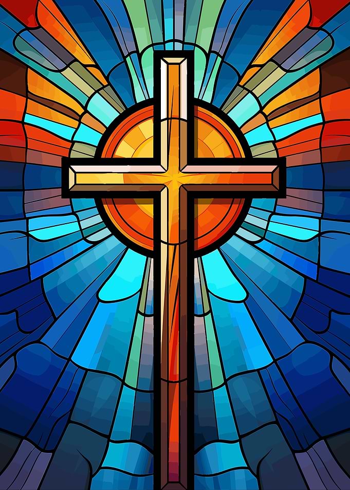 Jesus Christ Cross Glass