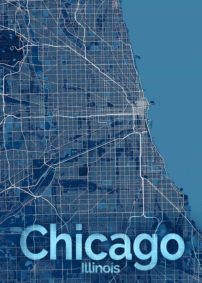 Chicago City Street Map