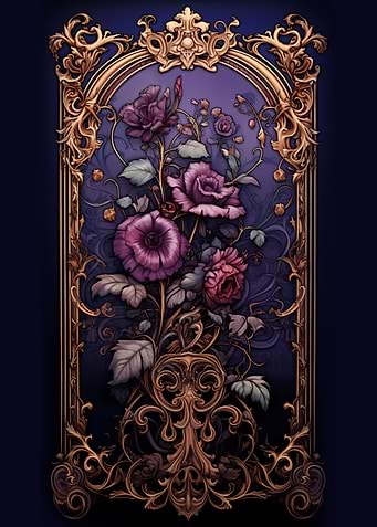 Waterlilies Stained Glass