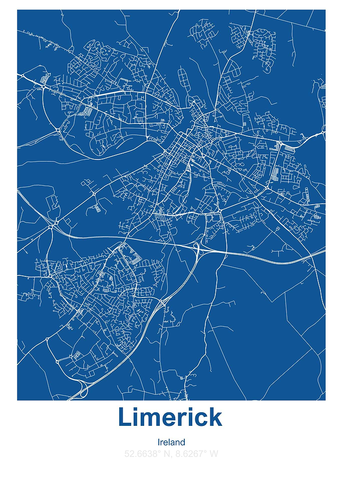 Limerick city map
