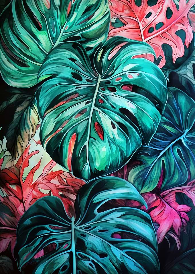 Tropical leaves