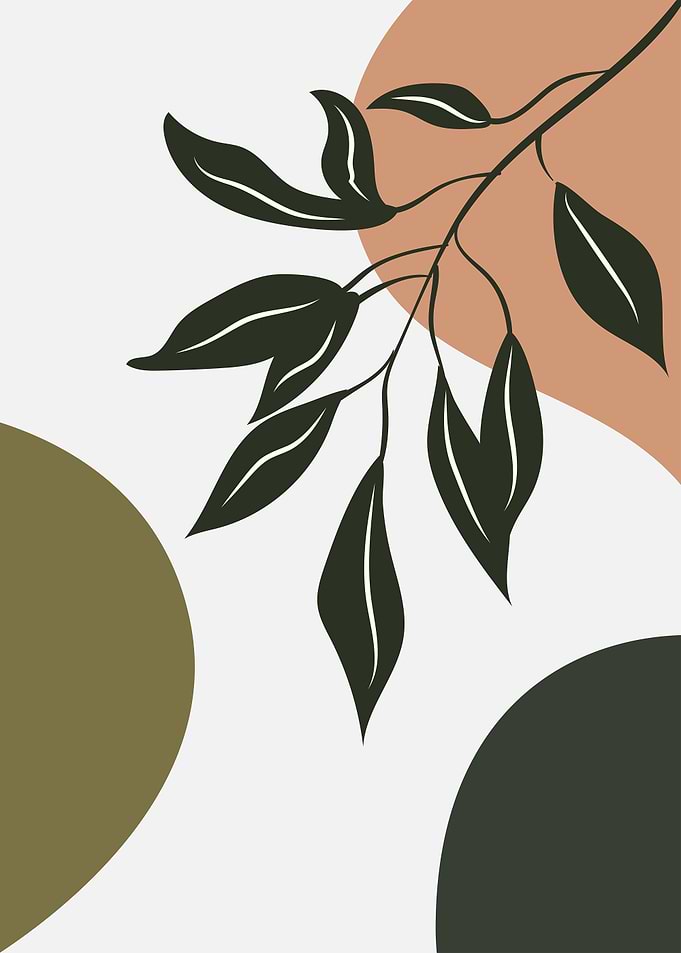 Botanical Tropical leaves