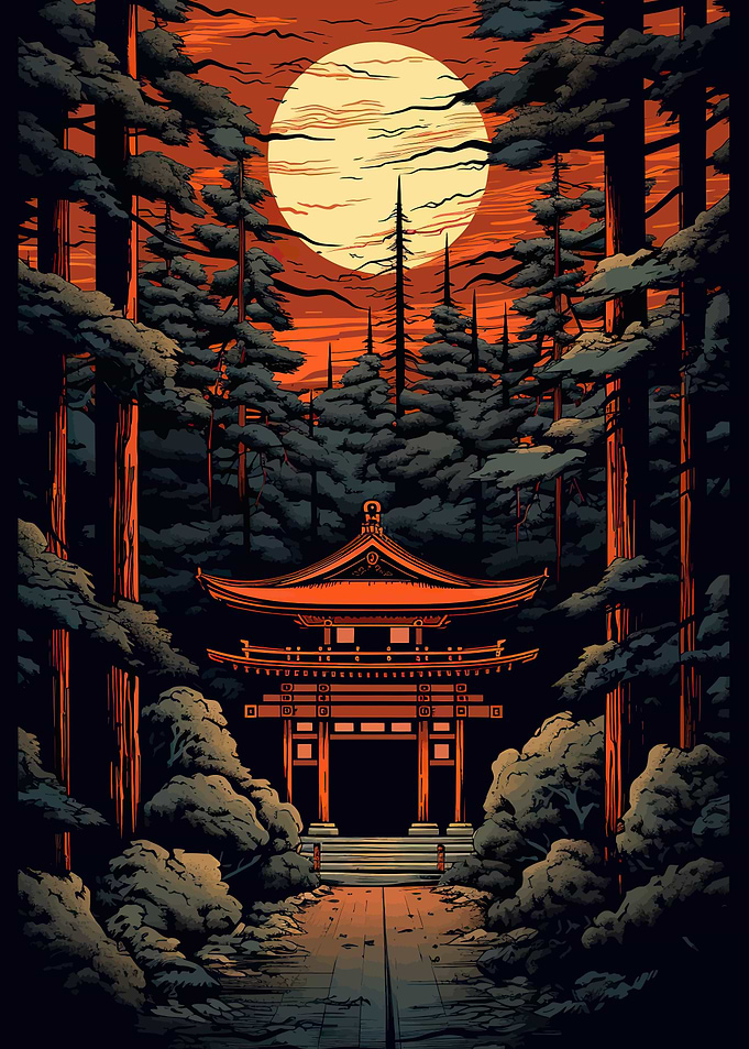 ukiyo e tradditionalShinto