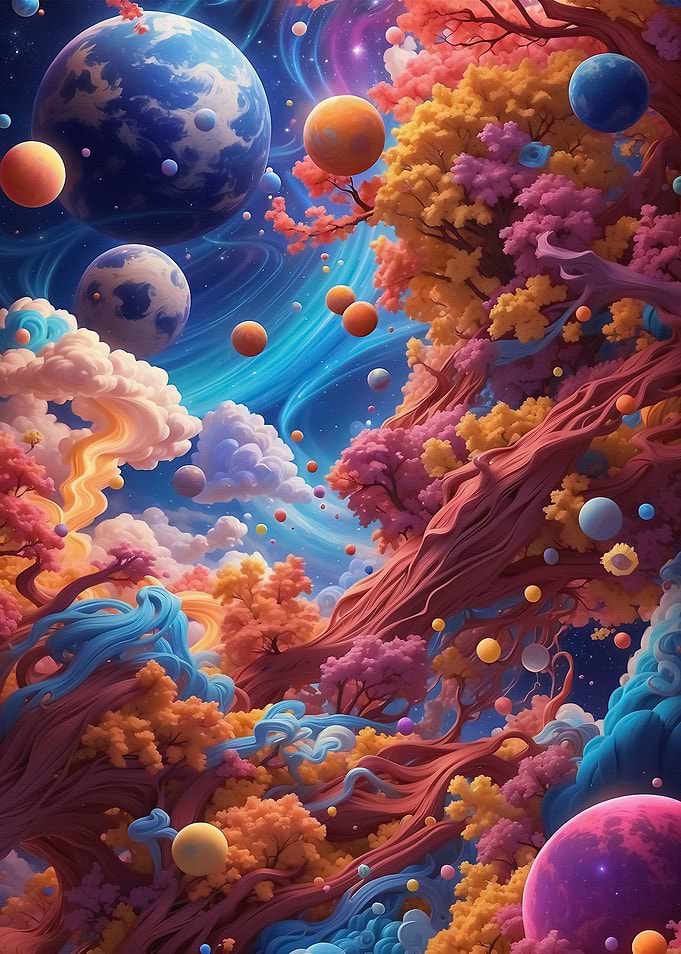 colorful space