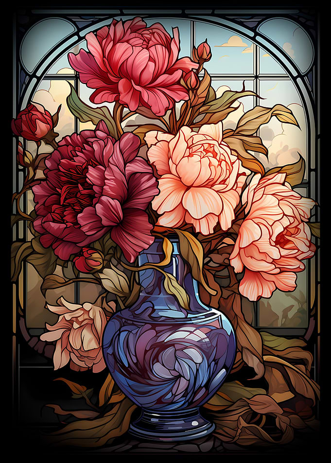 Abstract Stained Glass
