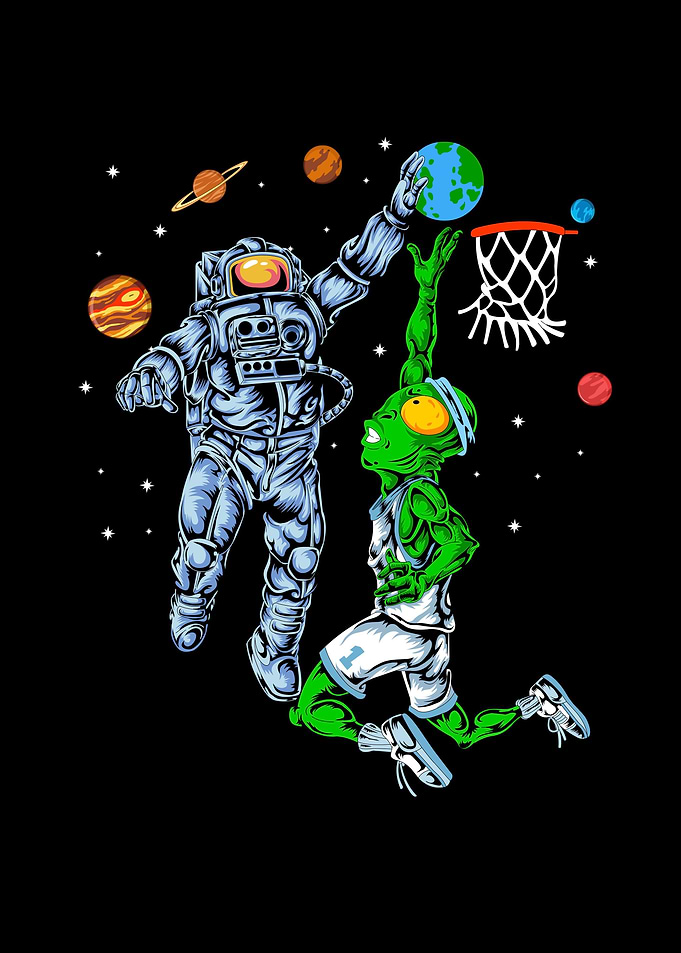 astronaut vs alien