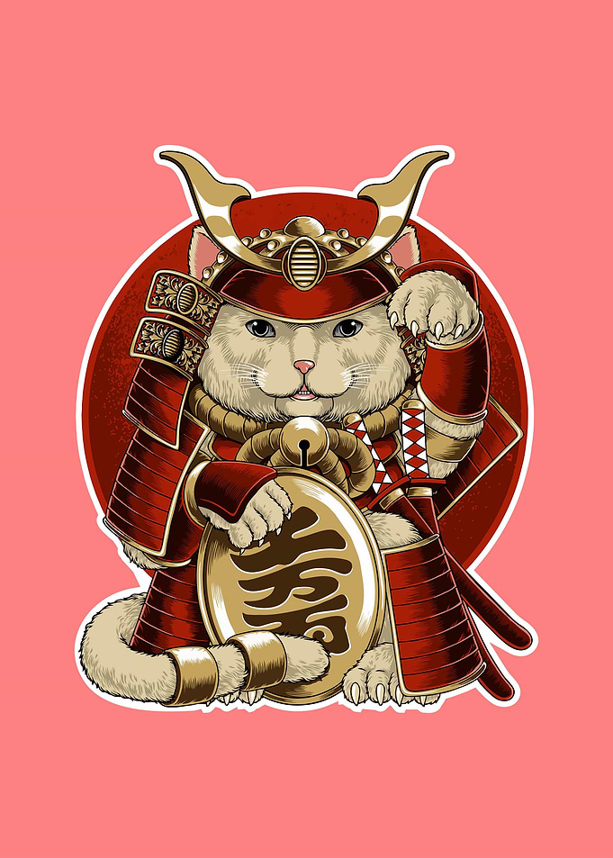 Pink Cute Cat