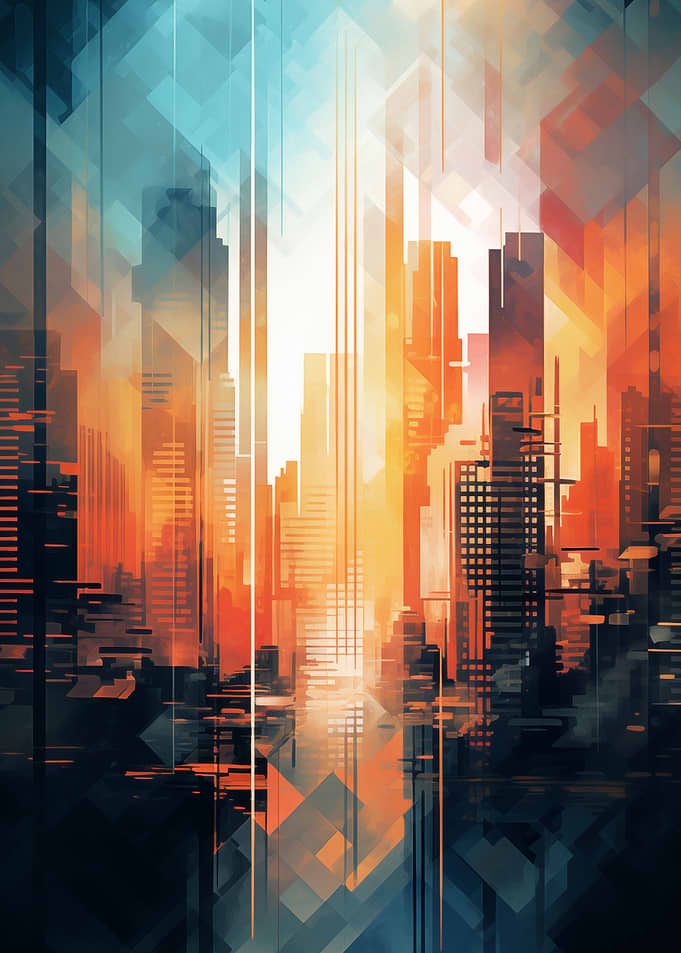 Abstract Skylines Urban