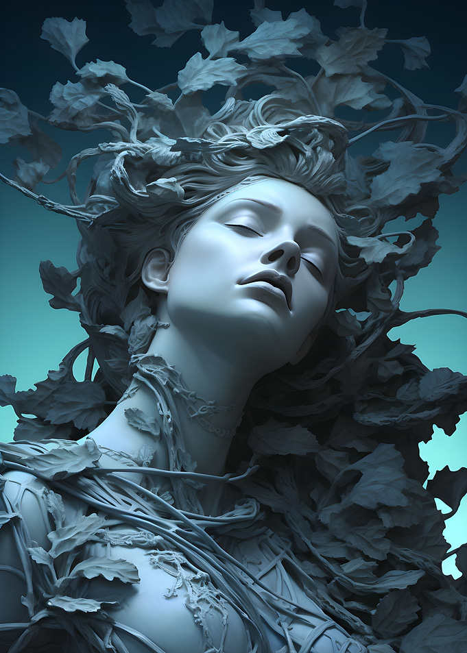 Nature Goddes sculpture