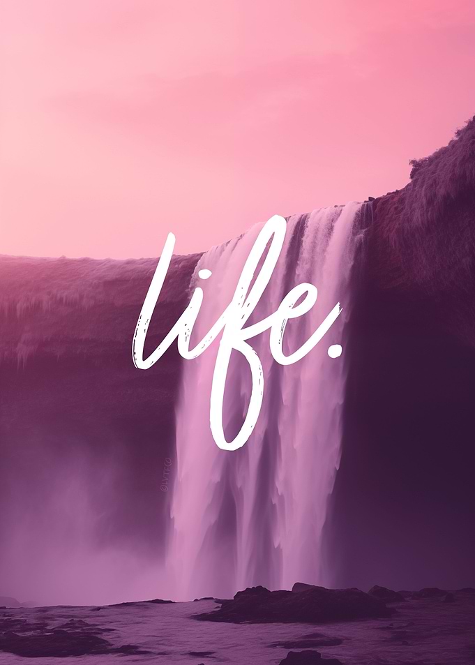 Waterfall Nature Photo Art
