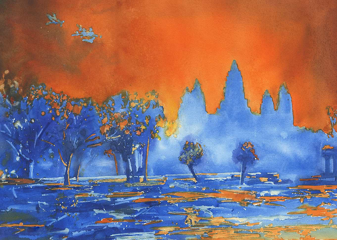 Angkor Wat Cambodia art