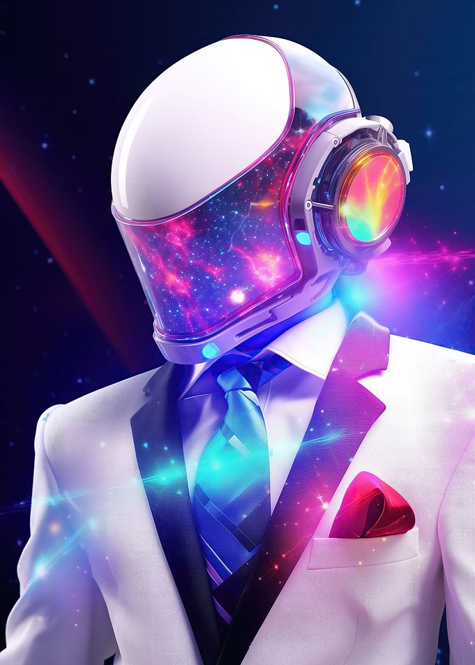 Spaceman in White