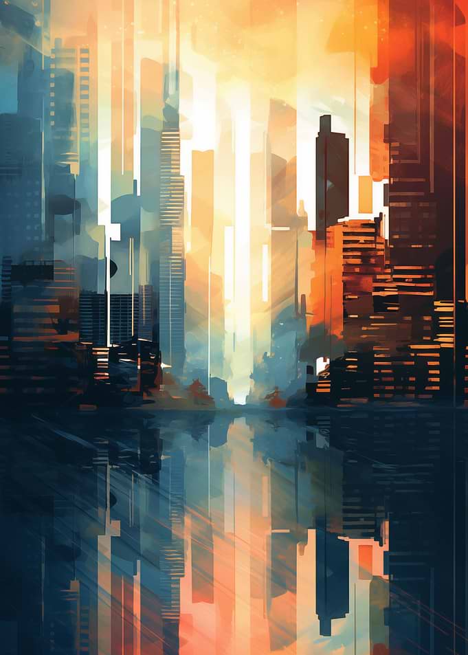 Abstract Skylines Urban