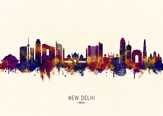 New Delhi India Skyline