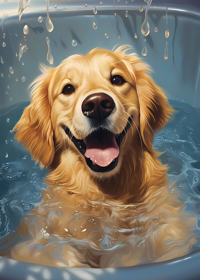 Golden Retriever Pool Dog