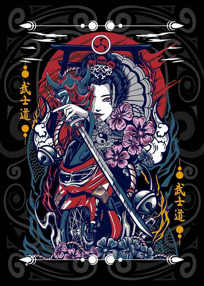 batik woman illustration