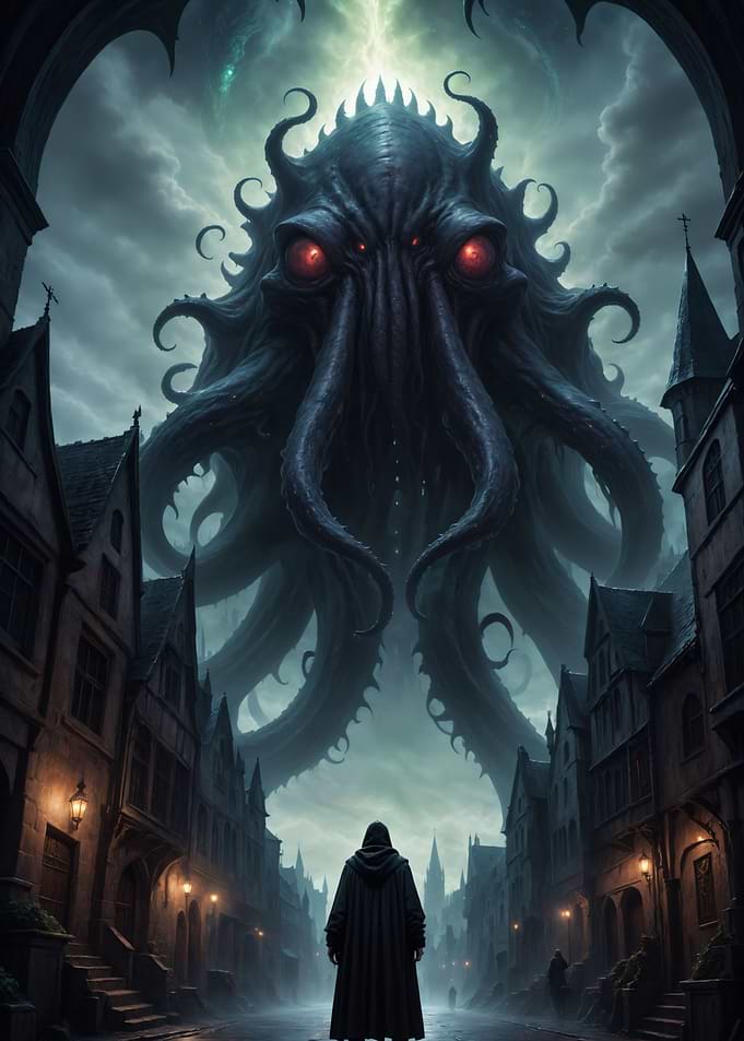 A gigantic cosmic horror