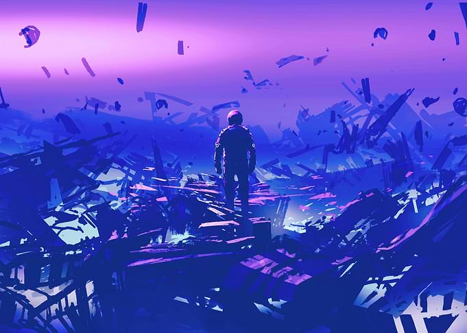 Astronaut Cyberpunk