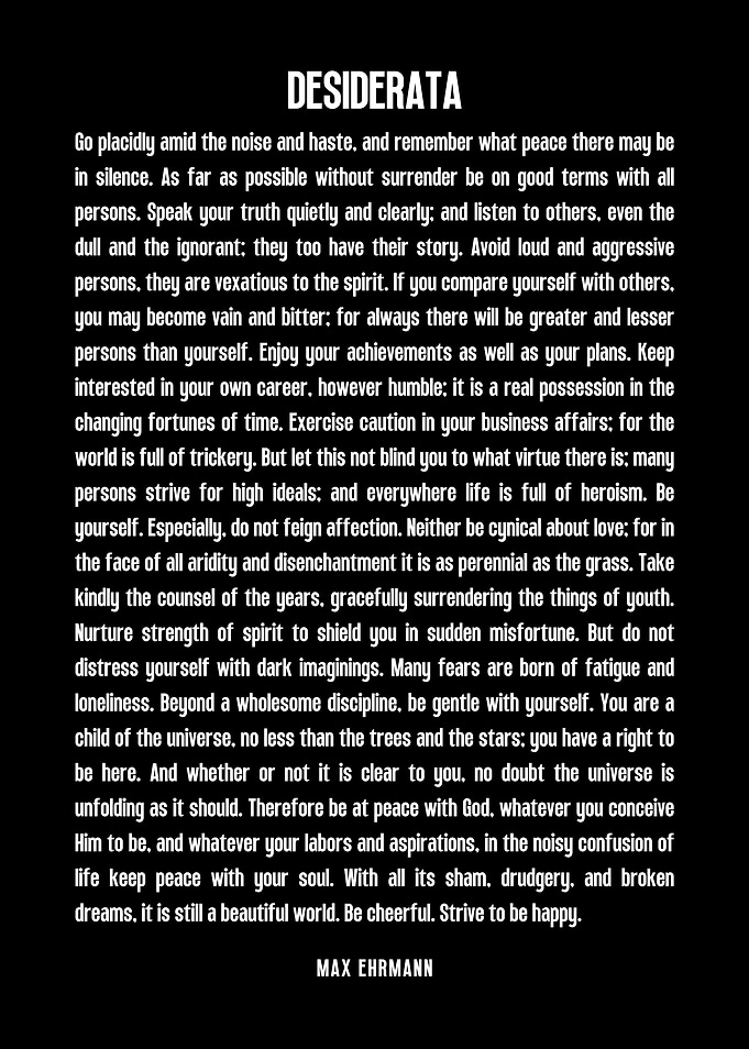 Desiderata
