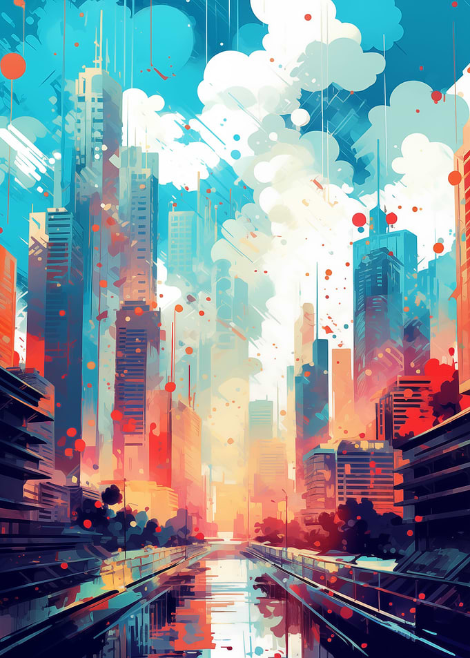 Abstract Skylines Urban