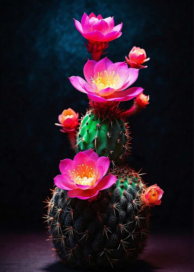 neon small cactus