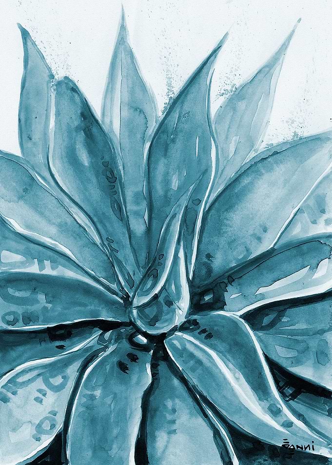 ALOE IN BLUE