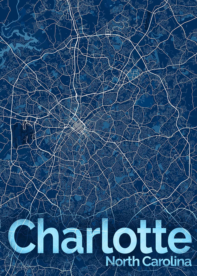 Charlotte City Street Map