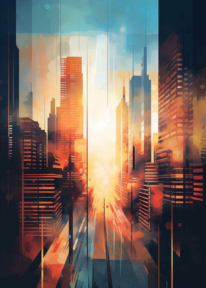 Abstract Skylines Urban